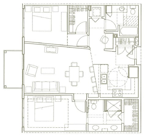Eden Hill Apartments in Seattle, Washington B5 Floor Plan